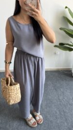 Marvis Modal Tensel İkili Takım - Gri - Görsel 2