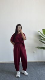 Moon Modal Takım - Bordo