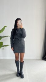 Oleda İkili Triko Takım - Antrasit