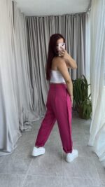 Parla Fuşya Şalvar Pantolon - Görsel 6