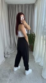 Parla Siyah Şalvar Pantolon - Görsel 3