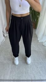 Parla Siyah Şalvar Pantolon - Görsel 2