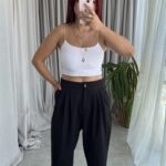 Parla Siyah Şalvar Pantolon