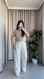 Perla Fiyonklu Süveter (Taş) - Görsel 3