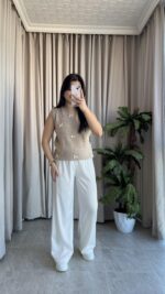 Perla Fiyonklu Süveter (Taş) - Görsel 5