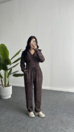 Polera İkili Takım - Kahverengi - Görsel 2