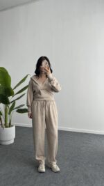 Polera İkili Takım - Taş - Görsel 7