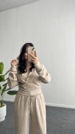 Polera İkili Takım - Taş - Görsel 8