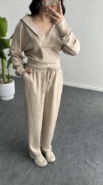 Polera İkili Takım - Taş - Görsel 5