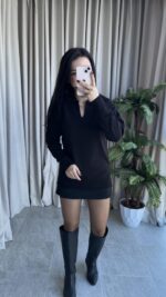 Polo Yaka Siyah Triko