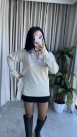 Polo Yaka Taş Triko - Görsel 3