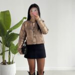 QU Premium Kalite Bakır Varaklı Hırka