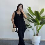 Sare Pamuk İkili Takım - Siyah