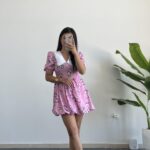 Selesta Bebe Yaka Mini Balon Elbise - Pembe