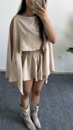 Sista İkili Takım - Krem - Görsel 6