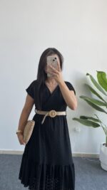 Siyah Fsto Elbise - Görsel 2