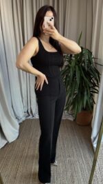 Siyah Korse Görünümlü Askılı Takım - Görsel 4