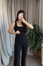 Siyah Korse Görünümlü Askılı Takım