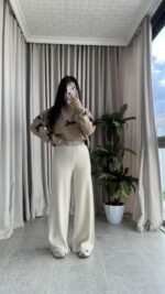 Triko Ekru Pantolon - Görsel 2