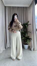 Triko Ekru Pantolon - Görsel 3