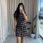 Yuna Vatkalı Tüvit Elbise