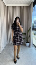 Yuna Vatkalı Tüvit Elbise