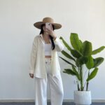 Yonca Keten Gömlek - Ekru