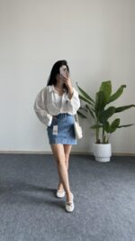 Zr Marka Kemerli Kot Etek