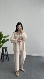 Look Tensel İkili Takım - Ekru - Görsel 4