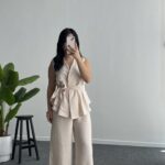 Venedik İkili Takım - Ekru