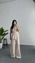 Venedik İkili Takım - Ekru