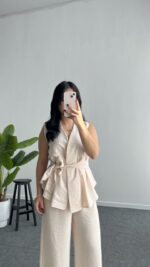 Venedik İkili Takım - Ekru - Görsel 2