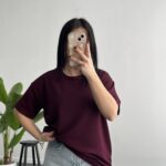 Esila Basic Modal Tişört - Bordo