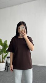 Esila Basic Modal Tişört - Kahve - Görsel 2