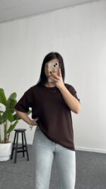 Esila Basic Modal Tişört - Kahve