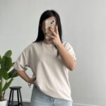 Esila Basic Modal Tişört - Taş