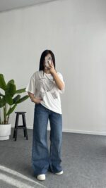 İnci Detaylı Tişört - Siyah - Görsel 2