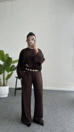 Venüs Takım Pelerinli  - Acı kahve - Görsel 2