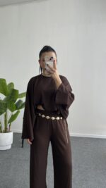 Venüs Takım Pelerinli  - Acı kahve - Görsel 4