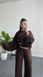 Venüs Takım Pelerinli  - Acı kahve - Görsel 3