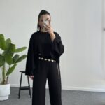 Venüs Takım Pelerinli  - Siyah