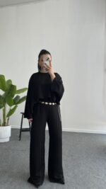 Venüs Takım Pelerinli  - Siyah - Görsel 2