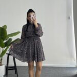 Çiçekli Şifon Elbise