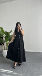 Polina Yelek Etek İkili Takım - Siyah - Görsel 6