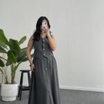 Polina Yelek Etek İkili Takım - Gri