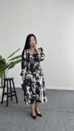 Tiana Kruvaze Elbise - Siyah - Görsel 2