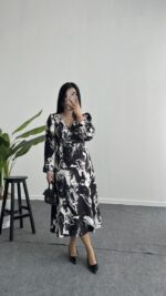 Tiana Kruvaze Elbise - Siyah - Görsel 4