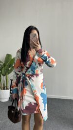 Serena Desenli Elbise - Görsel 3