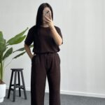 Yuri Taşlı Modal Takım - Kahve