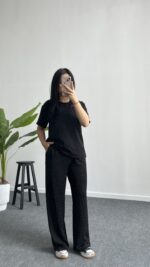 Yuri Taşlı Modal Takım - Siyah - Görsel 7